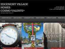 Tablet Screenshot of edgemontvillagehomes.com